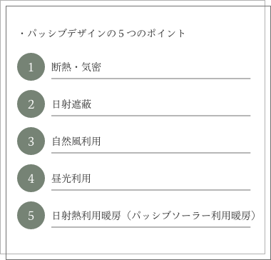 ５つのポイント