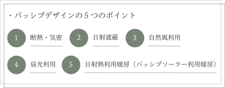 ５つのポイント